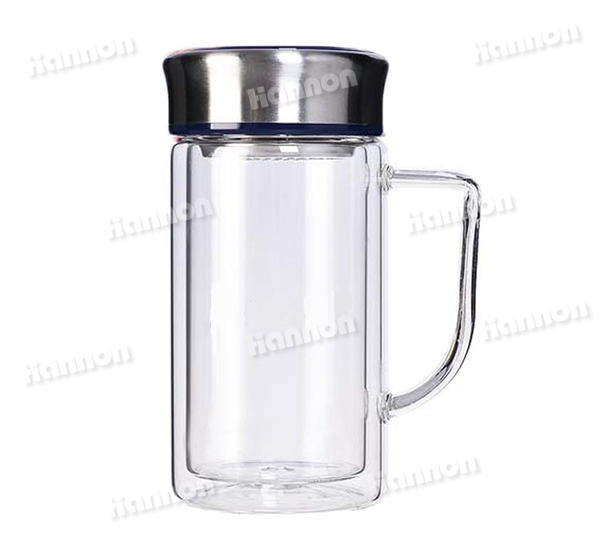 带手柄办公玻璃杯（380ml）HN-1501-380
