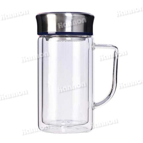带手柄办公玻璃杯（380ml）HN-1501-380